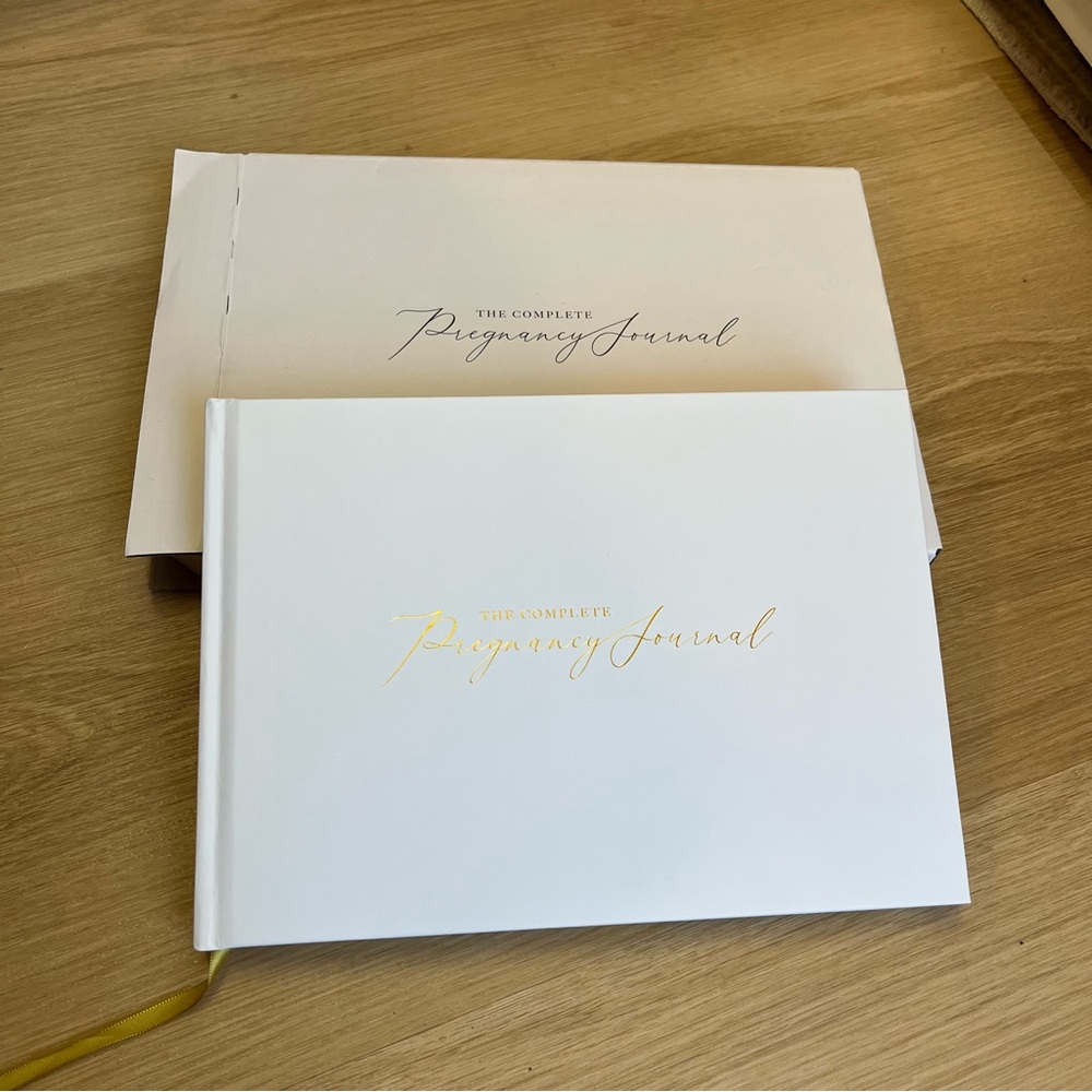 NEW - The Complete Pregnancy Journal, White and Gold Edition